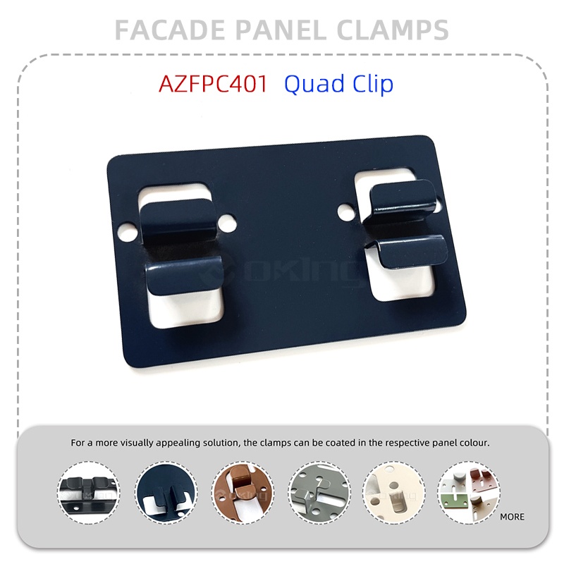 AZFPC401 Quad-Clip-Fassadenplattenklemmensystem aus Edelstahl